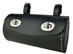 SADDLE BAG, BLACK, BARREL SHAPE