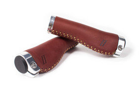 SCHINDELHAUER ERGO GRIPS, BROWN LEATHER