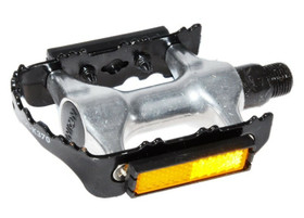 PEDALS UNION ALU SILVER/BLACK 9/16