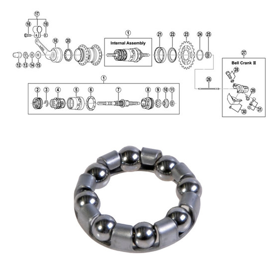 SHIMANO NEXUS 3 DRIVE SIDE BEARING (9)