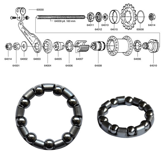 SHIMANO SINGLE SPEED INNER BEARING (64006)