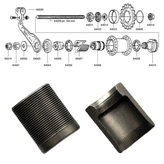 BRAKE SHOES SHIMANO 1 SPEED