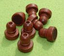 BAR END PLUG, DARK WOOD
