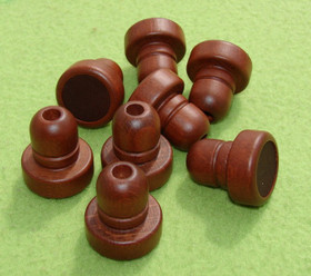BAR END PLUG, DARK WOOD