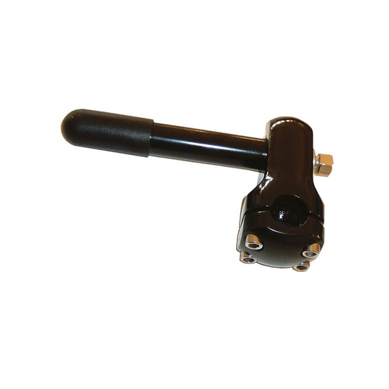 QUILL STEM 4 BOLT BLACK 21.1/22.2 MM