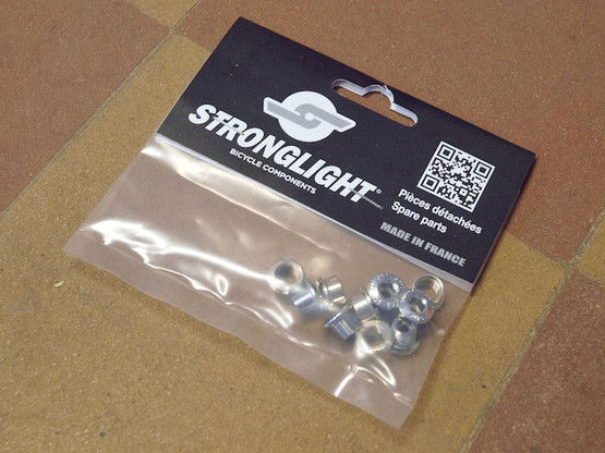 CHAINRING BOLT SET STRONGLIGHT 6.5MM / 5MM SINGLE SPEED, 5 PAIRS