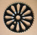 CHAINRING BLACK CRYSTAL 1/2X1/8