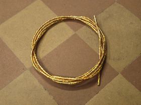 OUTER CABLE HOUSING GOLD GLITTER 2.5M X 5MM