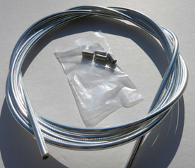 OUTER CABLE HOUSING CHROME 2.5M X 5MM