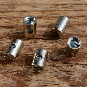 END CYLINDER FOR CABLE W/SCREW 5X10 MM