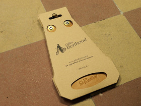 GILLES BERTHOUD MUD FLAP, LEATHER, BROWN