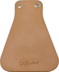 GILLES BERTHOUD MUD FLAP, LEATHER, BROWN