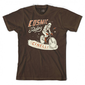 CINELLI SERGIO MORA COSMIC RIDERS T-SHIRT STEEL BROWN L