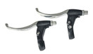 BRAKE LEVER SET BLACK/SILVER
