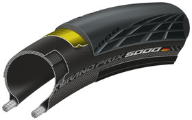 CONTINENTAL GRAND PRIX 5000 700X25C 25-622 BLACK FOLDABLE