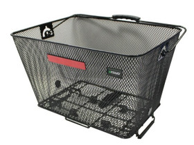 STEEL MESH REAR BASKET CAVO, QUICK LOCK, BLACK