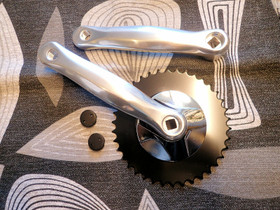 CRANKSET 38T 170MM SILVER FOR SQUARE AXLE