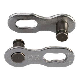 CHAIN CONNECTOR KMC MISSING LINK 9R SILVER EPT, 11/128