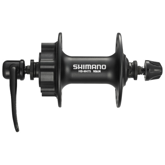 FRONT HUB SHIMANO HB-M475 DISC BRAKE 6-BOLT 36H BLACK