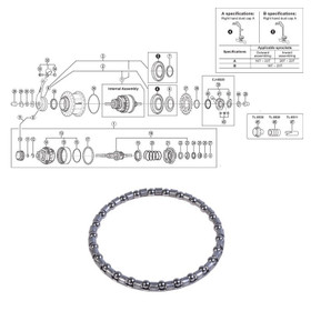 SHIMANO ALFINE 8 COASTER BRAKE HUB DRIVE SIDE BEARING