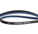 GATES CARBON DRIVE BELT 113T, CENTER TRACK, CDX, BLACK/BLUE