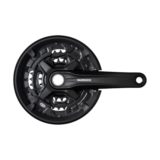 CRANKSET SHIMANO FC-MT210-3 22/32/44 ALU 170 MM MUSTA 9 SPEED HOLLOWTE