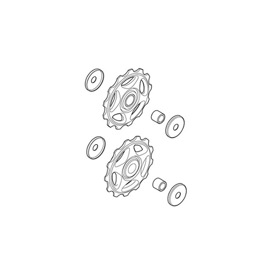 REAR DERAILLEUR PULLEYS 13T SHIMANO ALIVIO 7/8 RD-M410