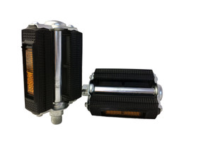 BLOCK PEDALS UNION BLACK W/REFLECTOR 9/16