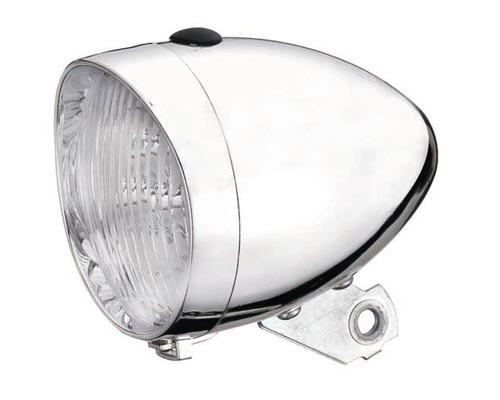HEADLIGHT CLASSIC LED 70 MM CHROME