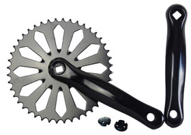 CRANKSET 44T 170MM CRYSTAL FOR SQUARE AXLE BLACK