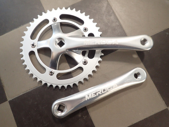 CRANKSET 46T 170MM SILVER FOR SQUARE AXLE