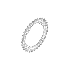 CHAINRING 38T 104BCD 4 BOLTS BLACK 7-8 SPEED SHIMANO ACERA