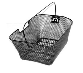 STEEL MESH REAR BASKET BLACK