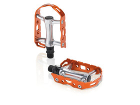 ALUMINIUM PEDALS ORANGE/SILVER 9/16