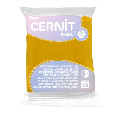Cernit pearl, 56g, yellow, 1kpl
