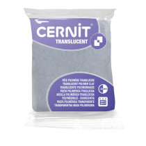 Cernit Translucent, 56g, 080 glitter silver, 1kpl