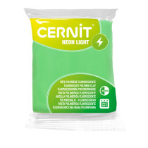 Cernit Neon light, 56g, green, 1kpl