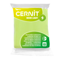 Cernit Neon light, 56g, yellow, 1kpl