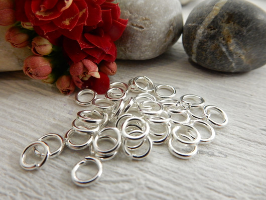 Välirengas, 5x0.7mm,  avattava, kirkashopea, 100kpl
