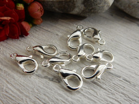 Papukaijalukko, 10mm, kirkashopea, 10kpl