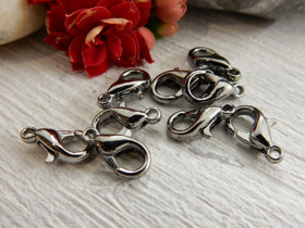 Papukaijalukko 10mm, gunmetal, 10kpl