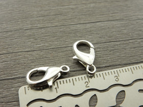 Papukaijalukko 14mm, kirkashopea, 10kpl