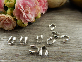 Vaijerinsuoja 4x4mm, kirkashopea, 20kpl