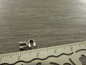 Vaijerinsuoja 4x4mm, kirkashopea, 20kpl