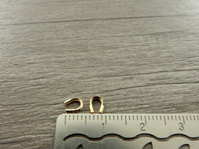 Vaijerinsuoja 4x4mm, kulta 20kpl