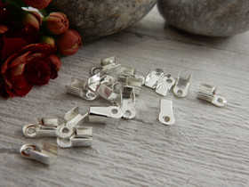 Nauhanpää, 6x3mm, kirkashopea, 30kpl