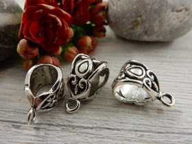 Riipuspidike 13x7mm, kromi, 1 kpl