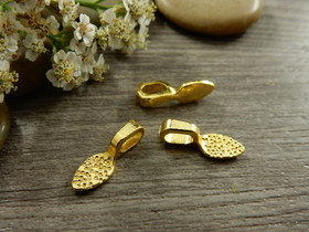 Riipuspidike (liimattava) 15x5mm, kulta,  1kpl