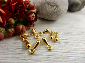 Ketjunpääte/riipus 7x2mm, kulta, 20kpl