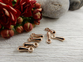 Ketjunpääte/riipus 7x2mm, vaaleakulta, 20kpl